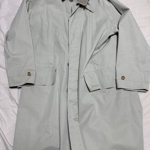 바버 싱글 브레스티드 코트