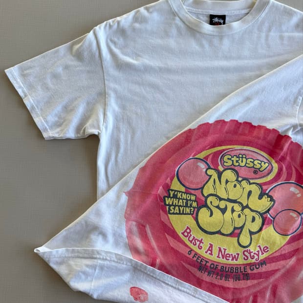 00s 올드 스투시 ‘Hubba Bubba’ Rip 티셔츠