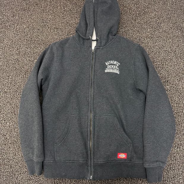 Dickies 디키즈 기모 털 후드집업 차콜 95(M)