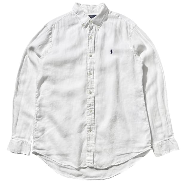 폴로 랄프로렌 린넨 셔츠 화이트 (신형QR)