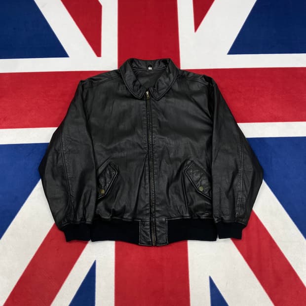 jpn 소가죽자켓 실측 M-L