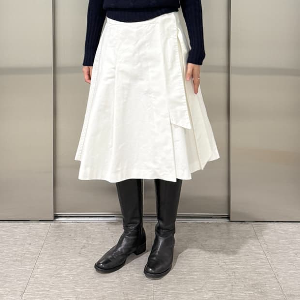 Haversack pleat skirt