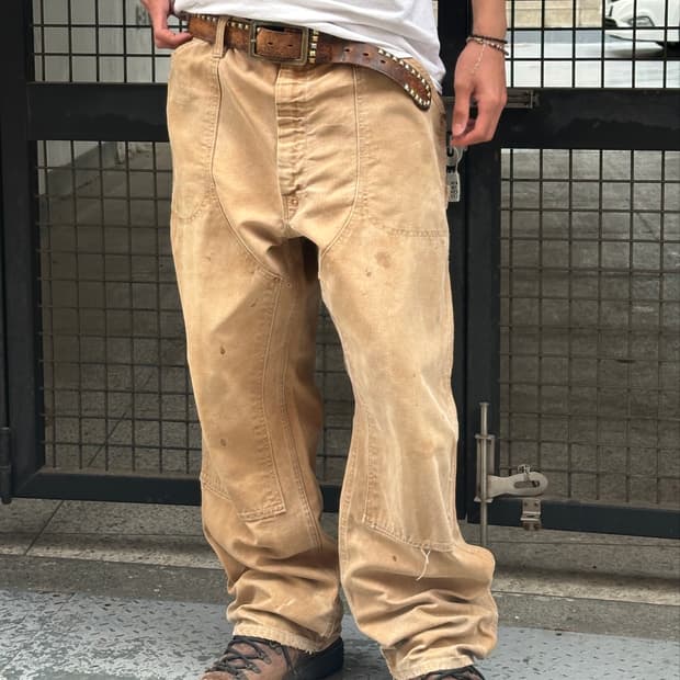 *RARE* 70's USA 빈티지 칼하트 더블니 팬츠 칼하트 워크팬츠