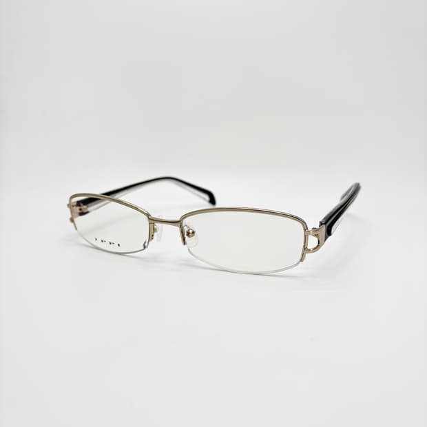 IPPI 골드 스퀘어 반무테 빈티지안경