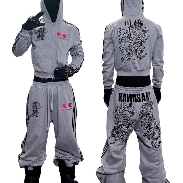 비액세스 카와사키 후드집업 세트