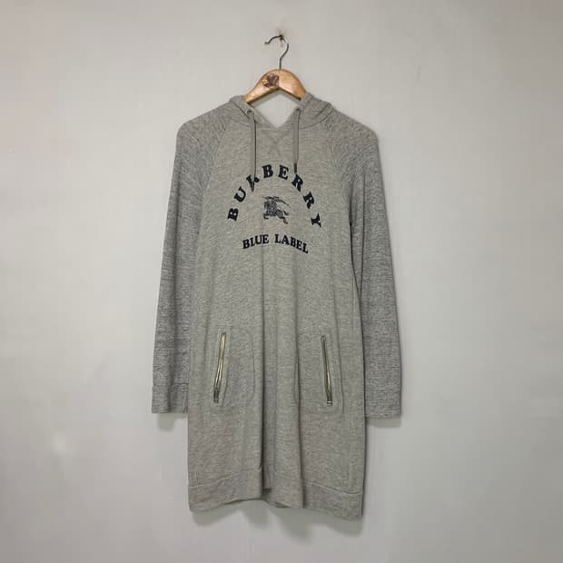 버버리 블루라벨 후드 원피스 그레이 빈티지 38사이즈