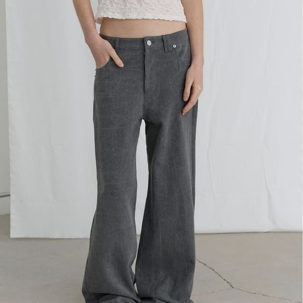 [ORDES] 오데스 빈티지 스트라이프 코튼 팬츠