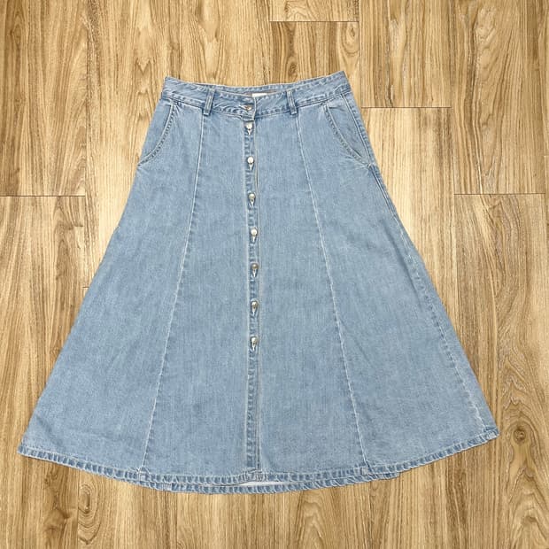 BCBG A라인 데님 스커트 28