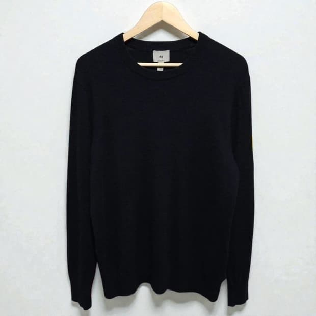 100)H&M 캐시미어100% 니트 네이비