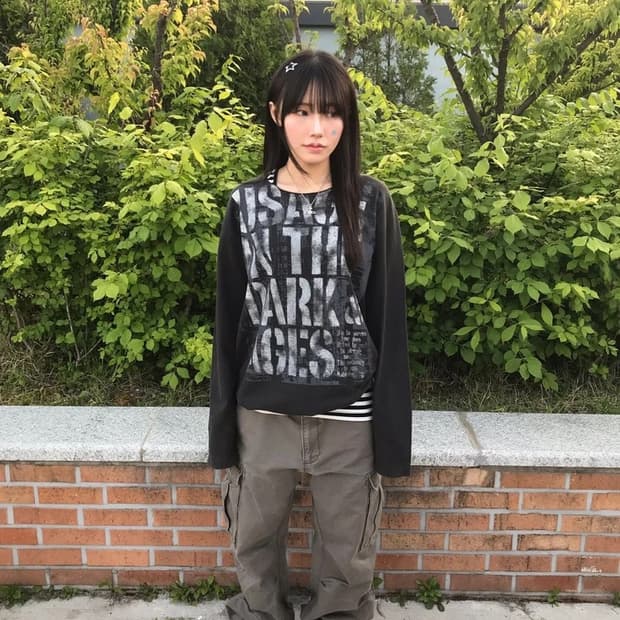 Dangerous Warning Graphic Long Sleeve