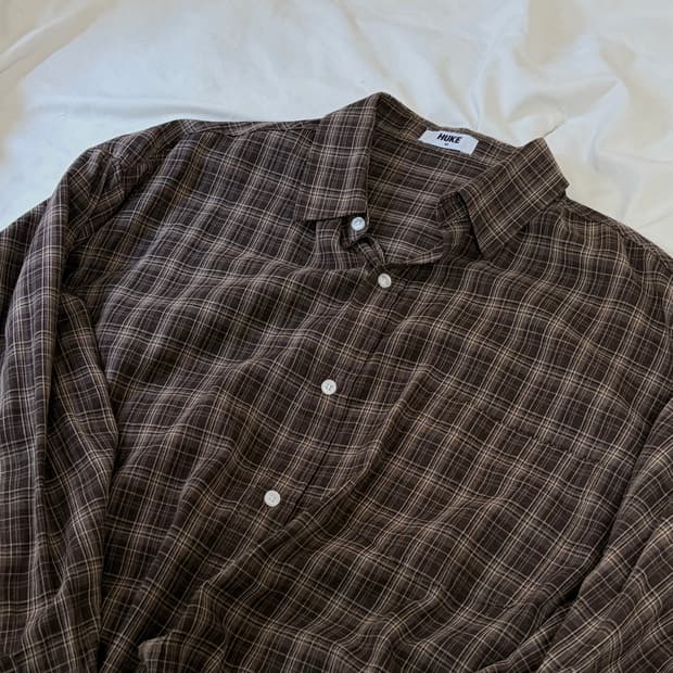 Huke brown check shirts