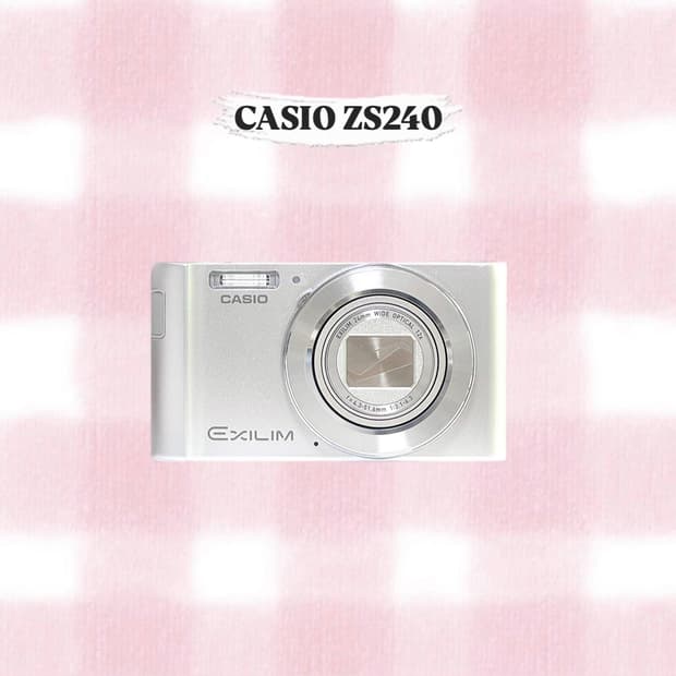 카시오 엑슬림 ZS240 실버 빈티지디카