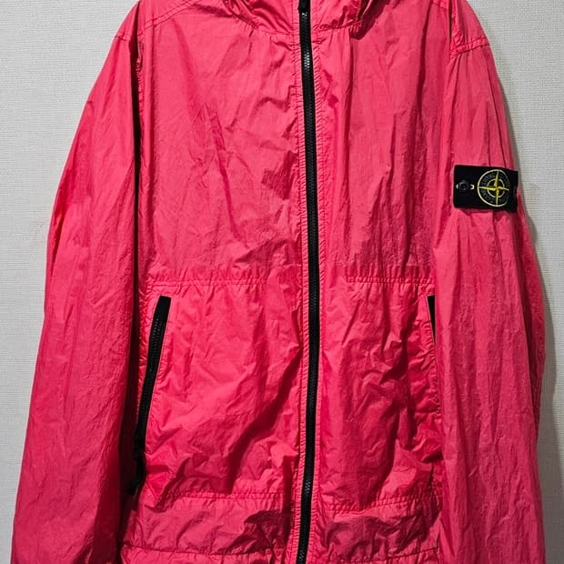 정품 23SS 스톤아일랜드 크링클랩스 나일론 가먼트 다이드 후드 자켓