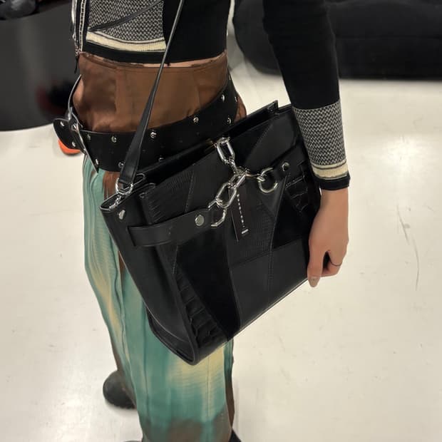 ALEXANDER WANG patch work leather bag 