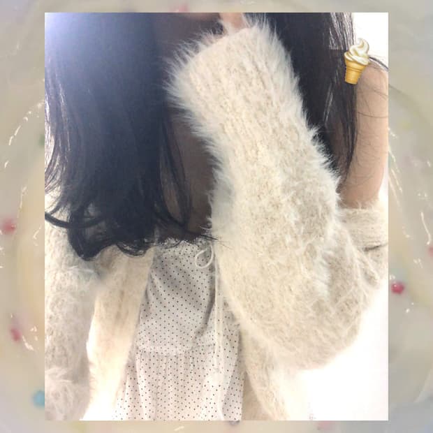 랜박 후기O 빈티지 모리걸 랜덤박스 갸루 페어리 니트 스커트 리즈리사