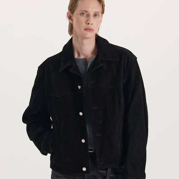 커넥트킨록 카우스웨이드 트러커 자켓 블랙 m