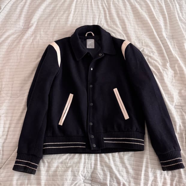 8seconds네이비색 바시티 자켓