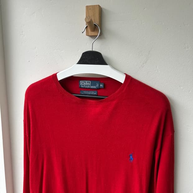 15226 - 폴로 랄프로렌 레드 니트
