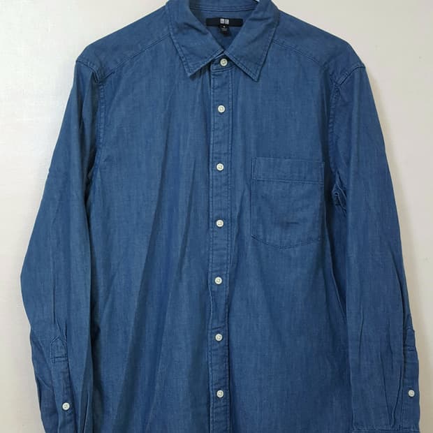 유니클로 데님 셔츠