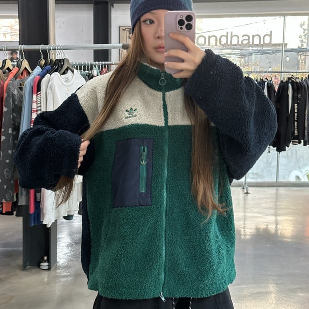 아디다스 파이어버드 쉐르파 플리스자켓 