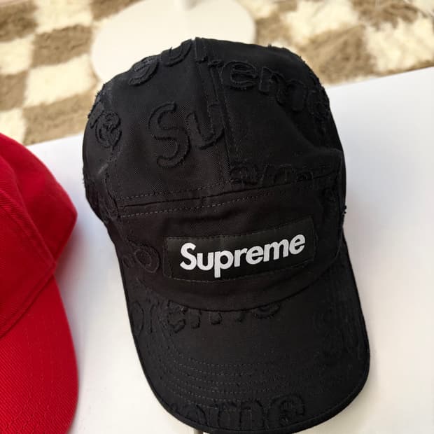슈프림 레이저드 트윌 캡 블랙