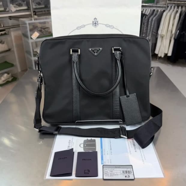 [정품] 프라다 나일론 사피아노 브리프케이스 비지니스백