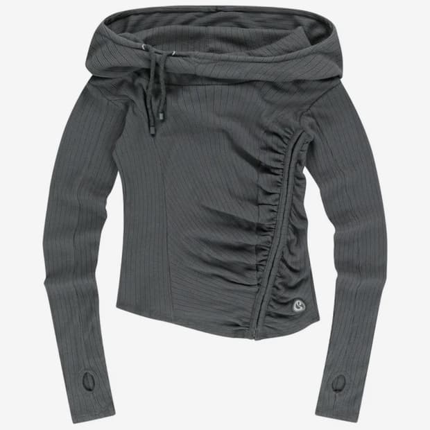 코이세이오 셔링 후드 차콜