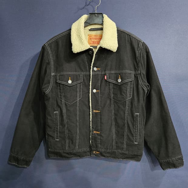 리바이스 블랙컬러 남성 100 코듀로이 자켓 