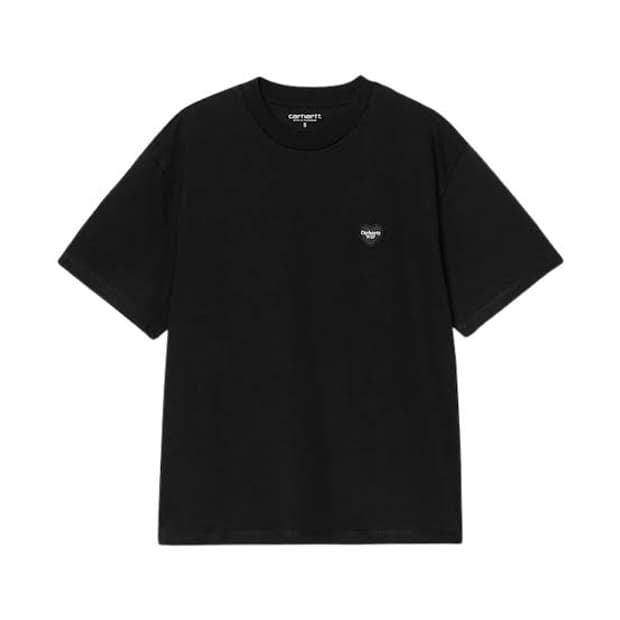 (W) 칼하트 WIP 하트 2 하트 티셔츠 블랙