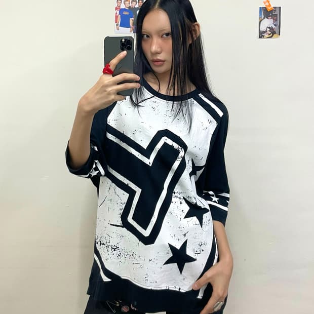 Big C Star Black T-shirt 