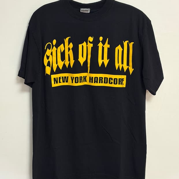 sick of it all 식오브잇올 빈티지 반팔 티셔츠