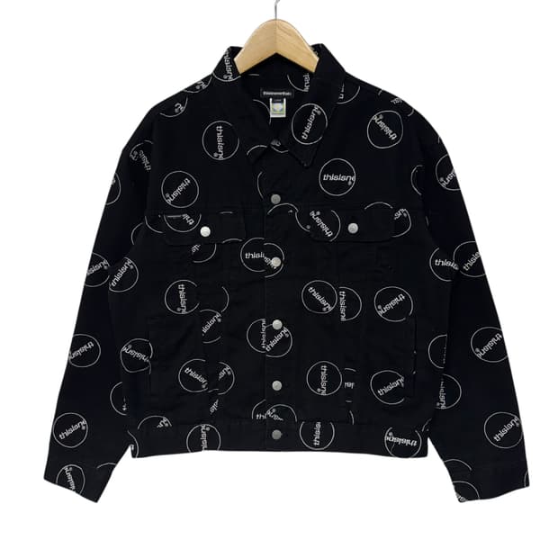 디스이즈네버뎃  C-로고트러커자켓 블랙