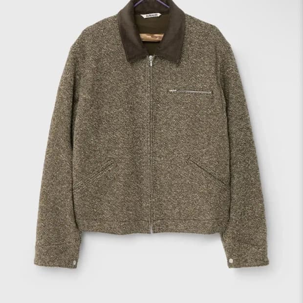 오라리 홈스펀 트위드 블루종