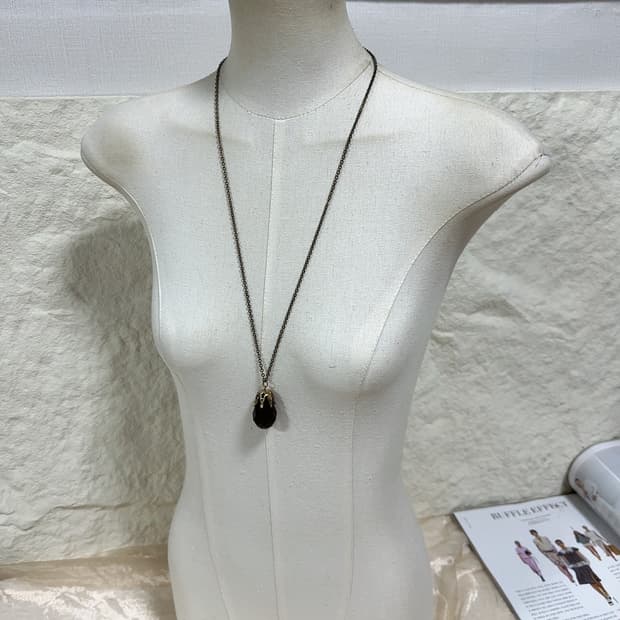 빈티지 고딕 오리엔탈 황동체인 목걸이