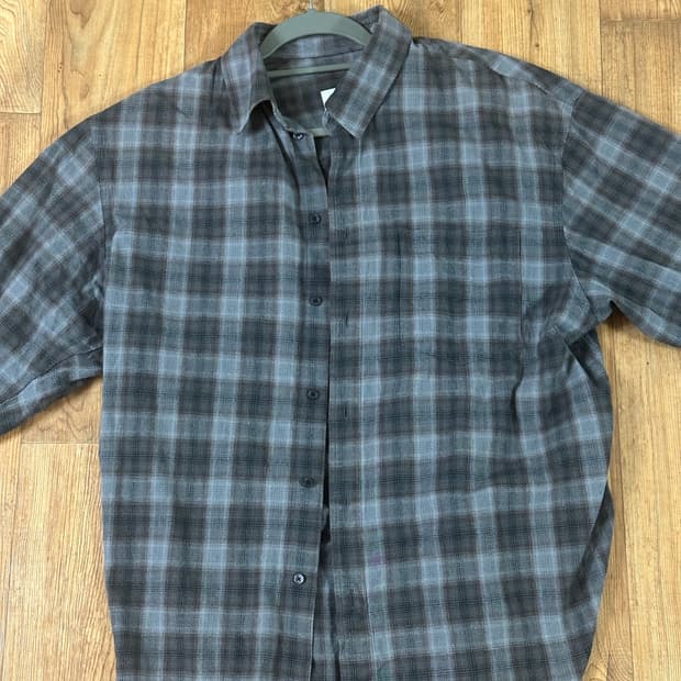 perenn 퍼렌 relaxed shirts_check gray