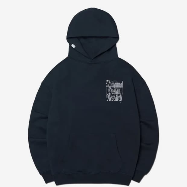 노메뉴얼 후드티 블랙