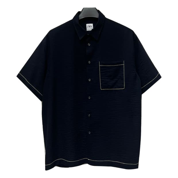 ZARA 자라 레귤러핏 반팔 셔츠 L