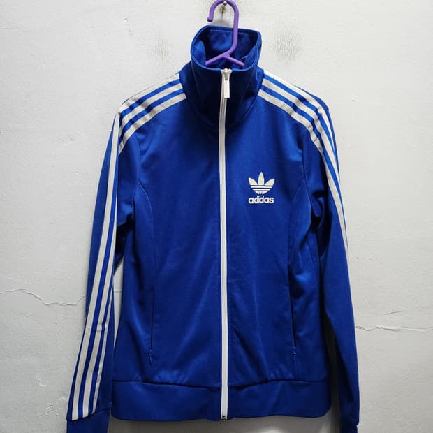 아디다스 유로파 삼선 블루 트랙탑