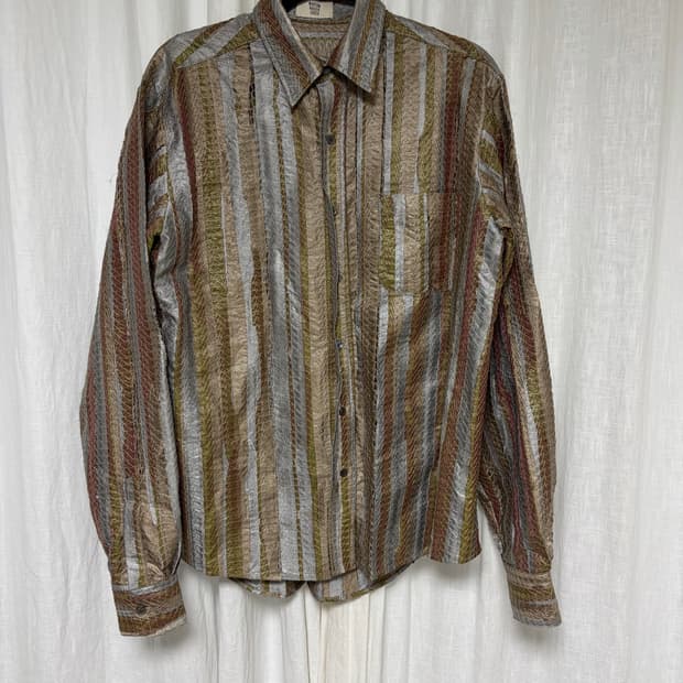 마리암 나시르 자데 멀티 스트라이프 셔츠