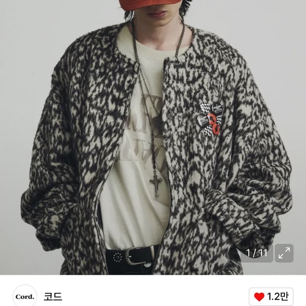 코드-(M)레오반 쉐파드 알파카 자켓_OFF WH