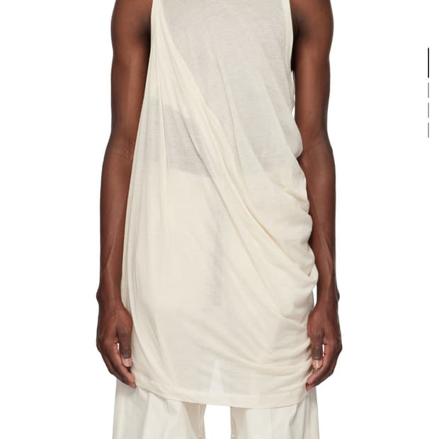 Rick Owens Hollywood Asymmetrical Tank