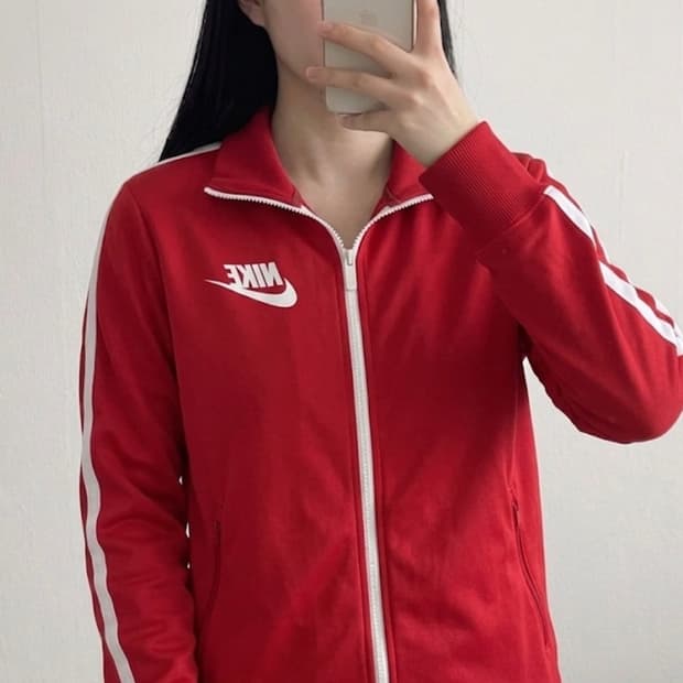 [A급] 포인트 쨍쨍❤️나이키 트랙 자켓 레드 M