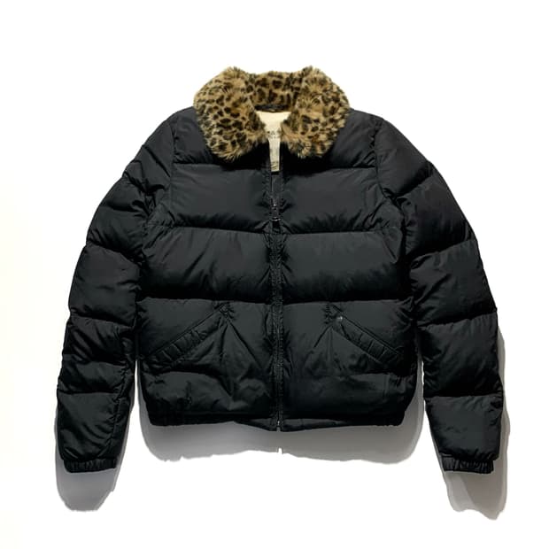 데님앤서플라이 레오파드 퍼 패딩