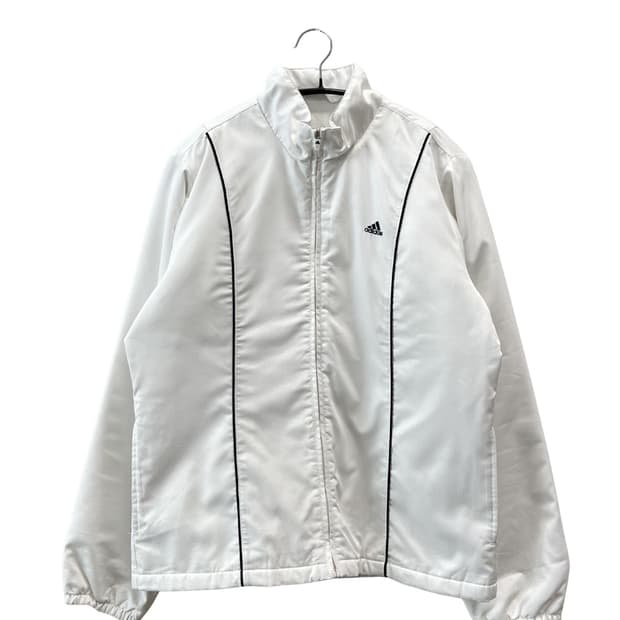 아디다스 우먼스 퍼포먼스 파이핑 우븐 솜 패딩 자켓 화이트