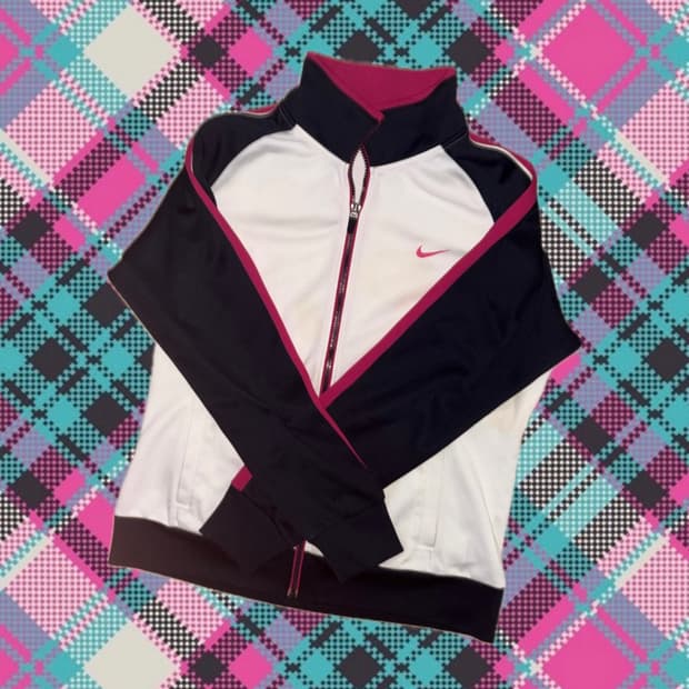 빈티지 나이키 올드스쿨 핑크 네이비 화이트 져지