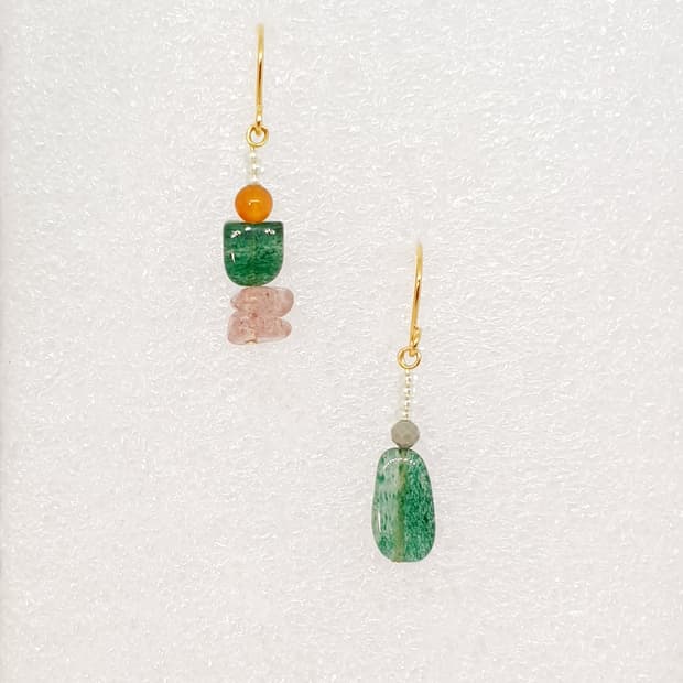 스토로베리&아벤추린 귀걸이