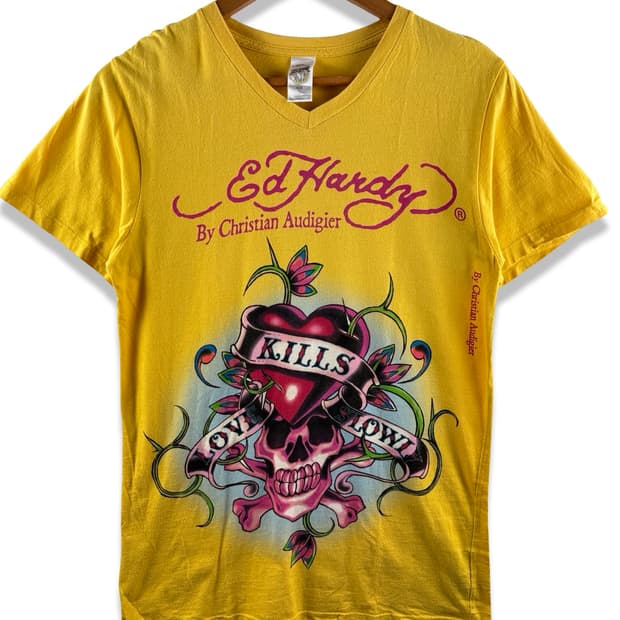 에드하디 Love Kills Slowly 옐로우티셔츠2849