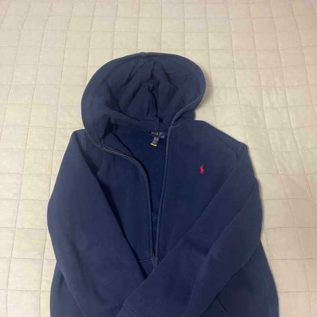 폴로랄프로렌 네이비 후드집업 후디