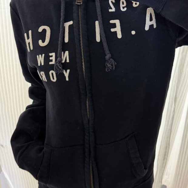 아베크롬비 네이비 후드집업 m