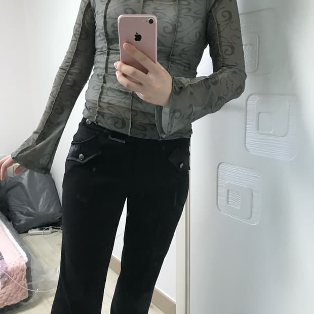 oriental see-through T